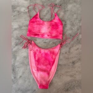 ASOS Pink Tie-Dye Swim Set